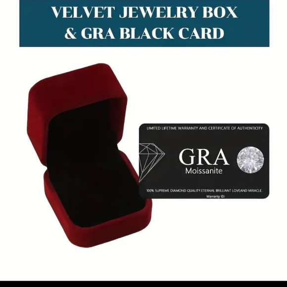 Beautiful 3ct Pave' Moissanite Diamond Ring - Picture 5 of 9